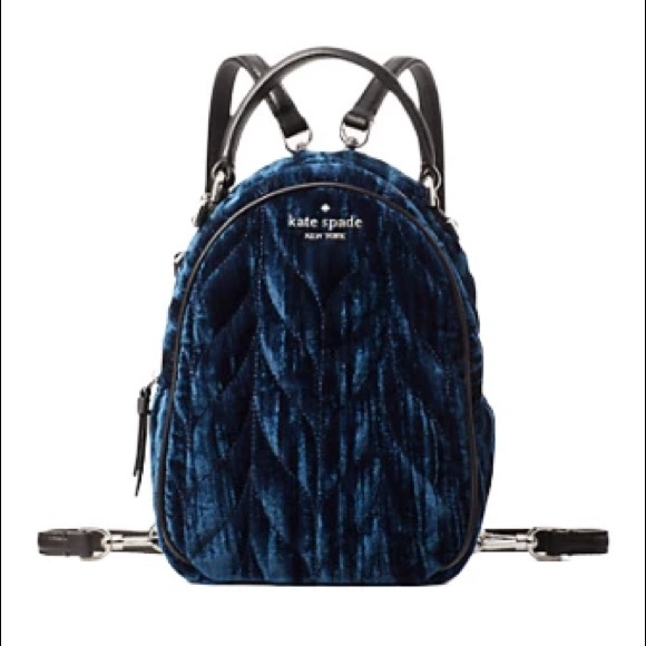 Kate Spade Brayden Quilted Velvet Mini Backpack